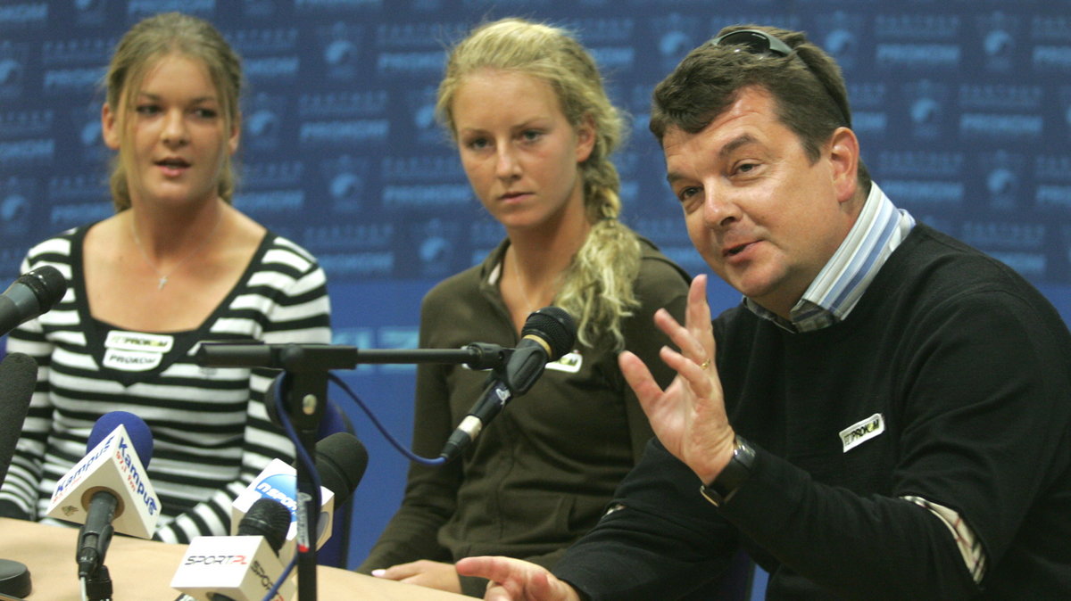 Agnieszka (L), Urszula (C) i Robert Radwańscy (P)
