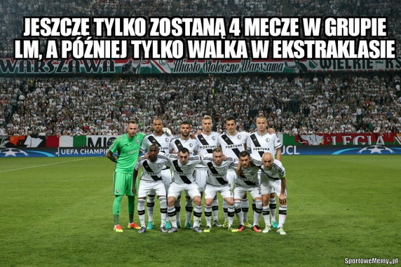 Liga Mistrzów: Legia Warszawa przegrała ze Sportingiem Lizbona 0:2 - memy po meczu