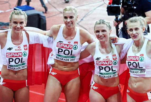 Sztafeta polskich sprinterek