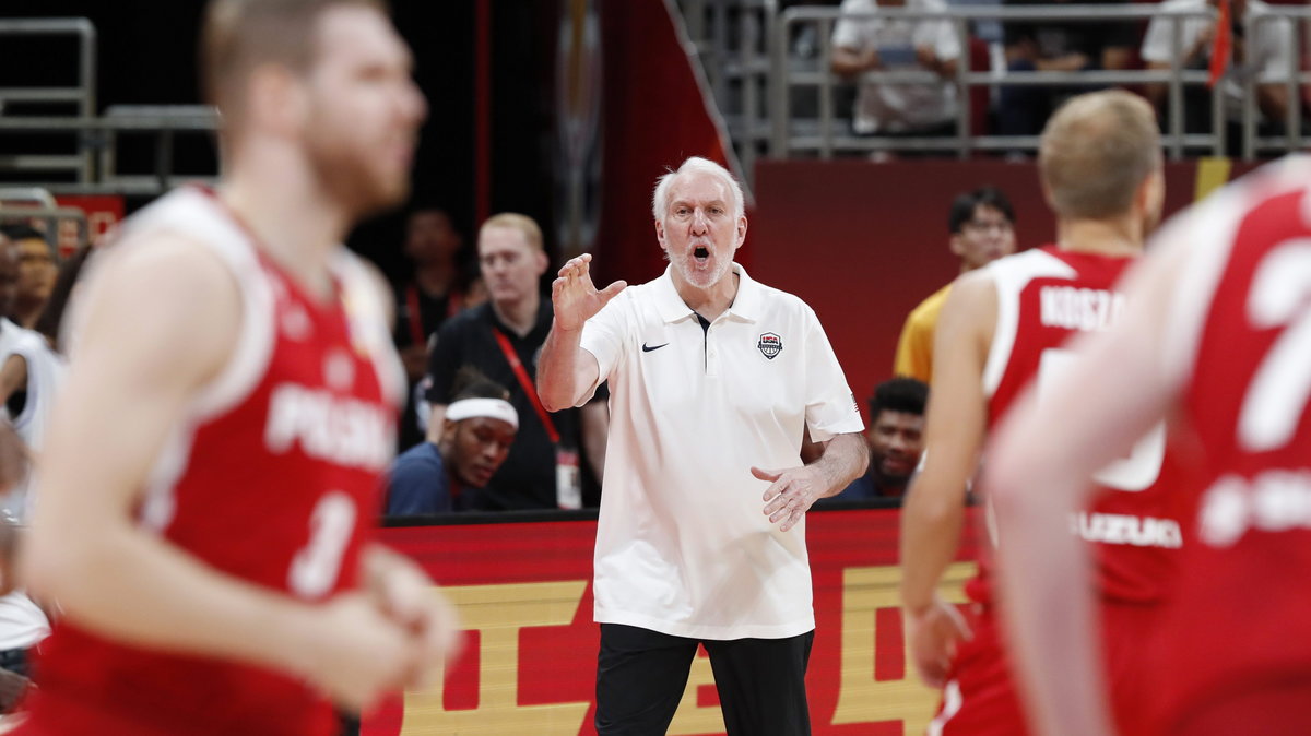 Gregg Popovich w meczu USA - Polska