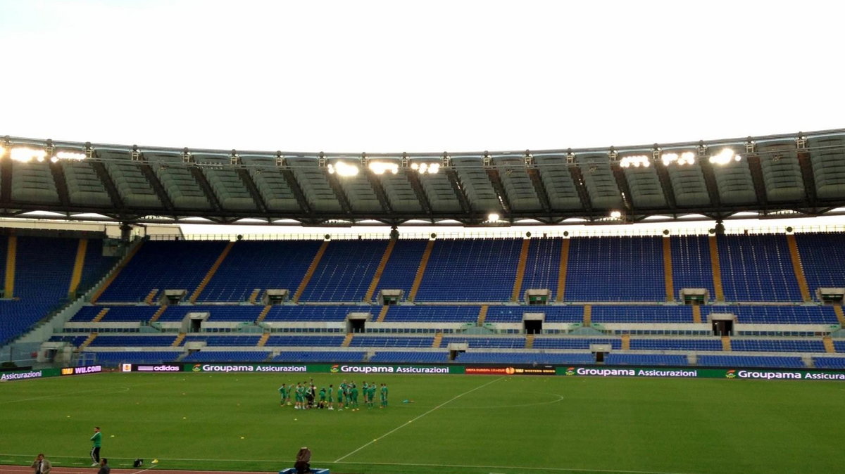 Stadion Lazio Rzym - trening Legii