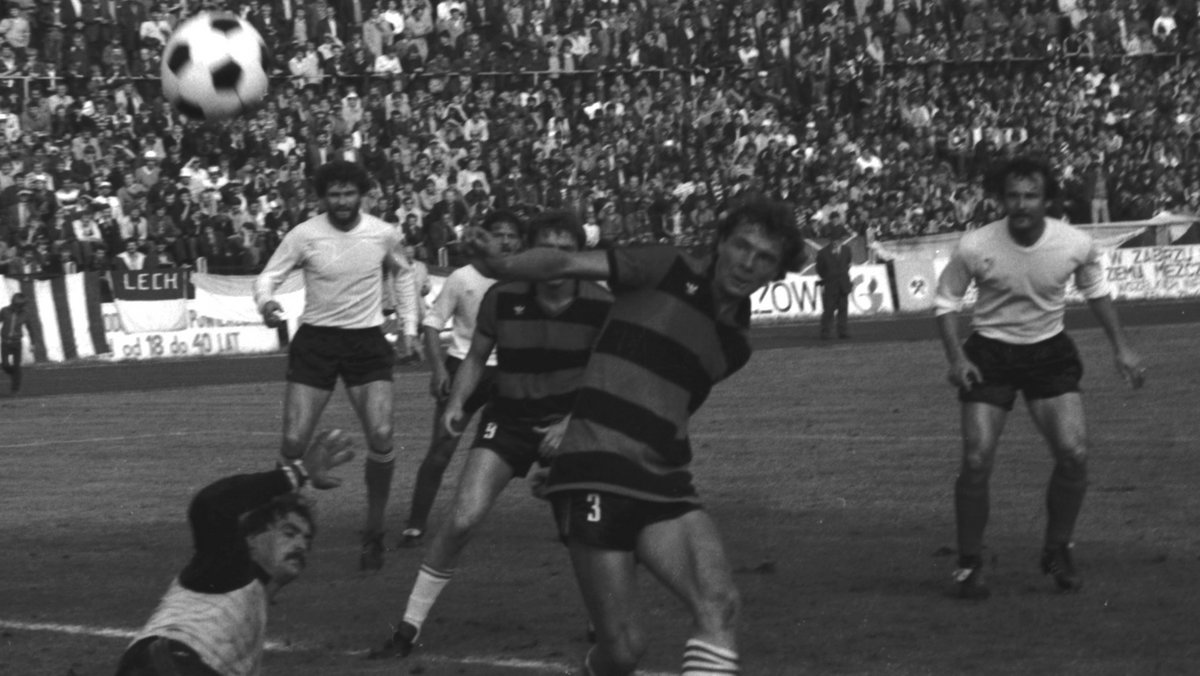 Mecz Lech Poznań – Górnik Zabrze z 1983 roku, który decydował o mistrzowie dla Kolejorza.