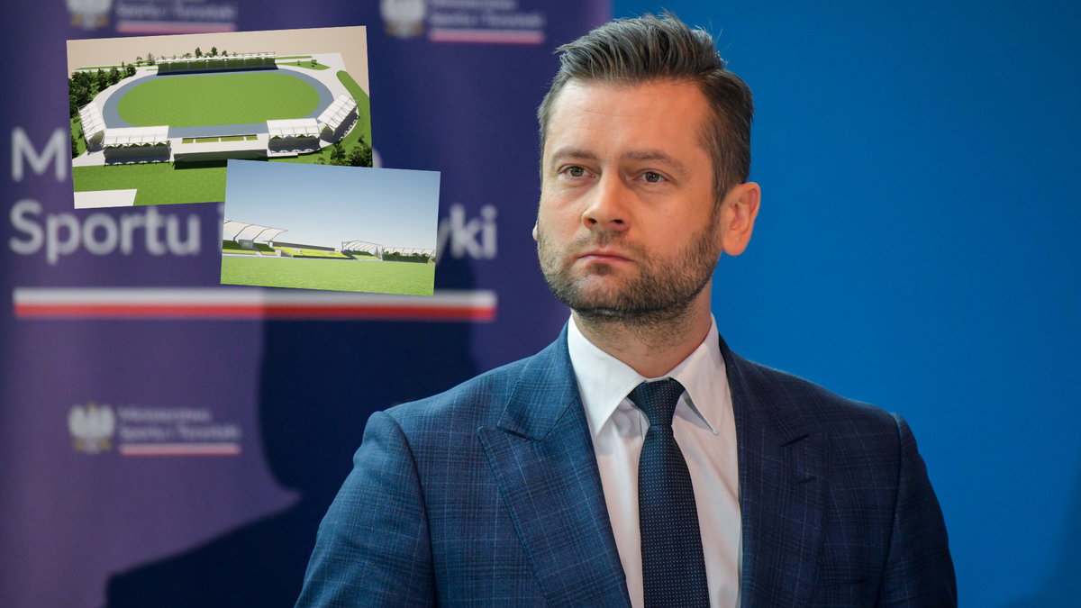 Minister sportu Kamil Bortniczuk i projekt nowego stadionu OSiR w Zamościu