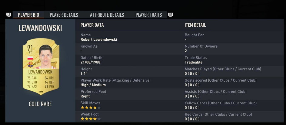 Robert Lewandowski w FIFA 23