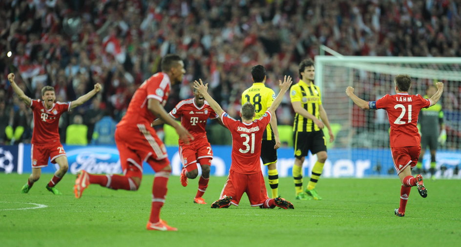 Bayern pokonał Borussię Dortmund 2:1 na Wembley w Londynie