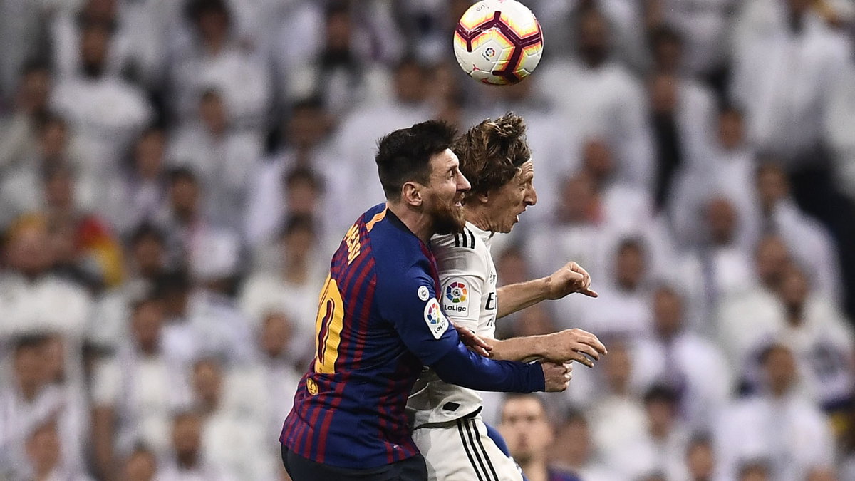 Luka Modrić (Real)  i Lionel Messi (Barcelona)