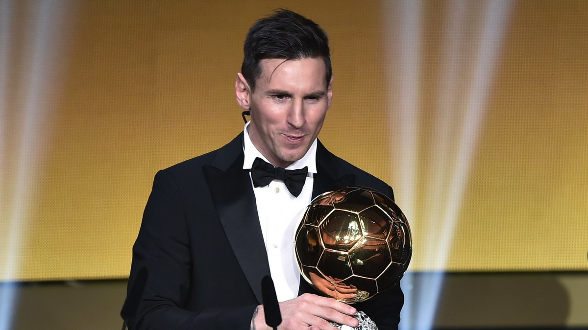 Lionel Messi ze Złotą Piłką