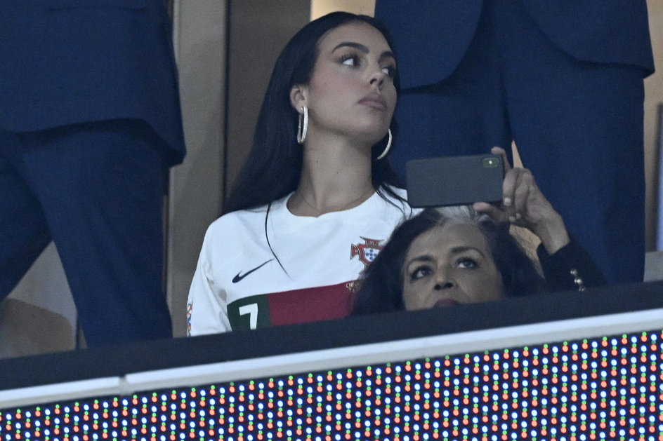 Georgina Rodriguez na meczu Maroka z Portugalią