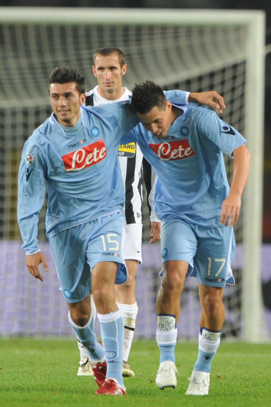 Jesus Datolo i Marek Hamsik podczas meczu Juventus - Napoli (31 października 2009 r.)