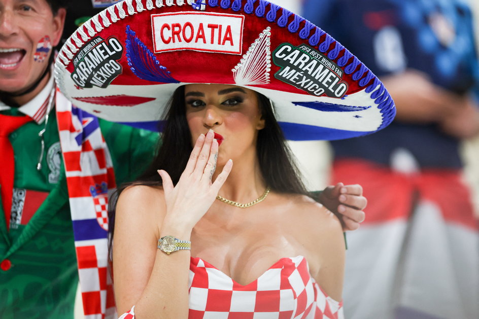 Ivana Knoll podczas meczu Argentyna — Chorwacja