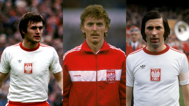 Włodzimierz Lubański, Zbigniew Boniek i Kazimierz Deyna