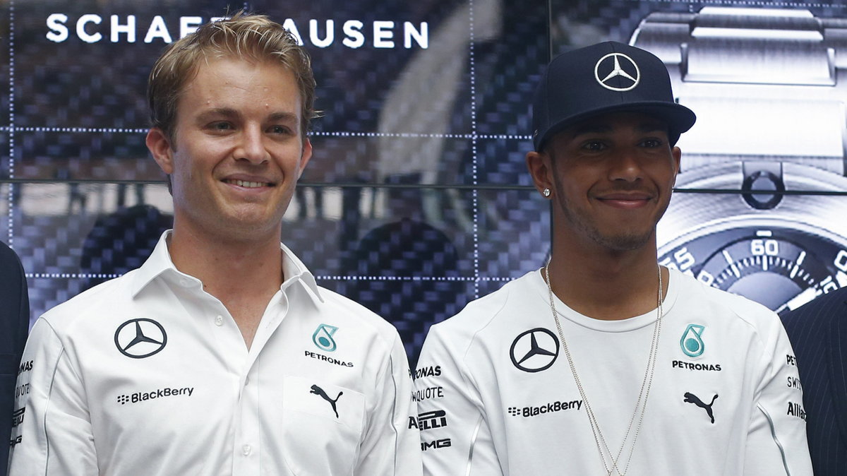 Nico Rosberg i Lewis Hamilton 