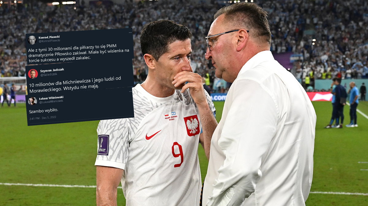 Robert Lewandowski i Czesław Michniewicz