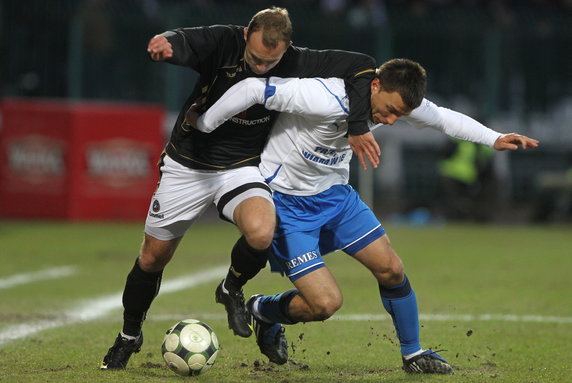 Mecz Polonii z Lechem na stadionie przy Konwiktorskiej