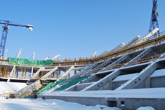 Budowa Stadionu na Euro 2012 w Gdańsku  (luty 2010)  (fot. Michał Kruszyński, BIEG)