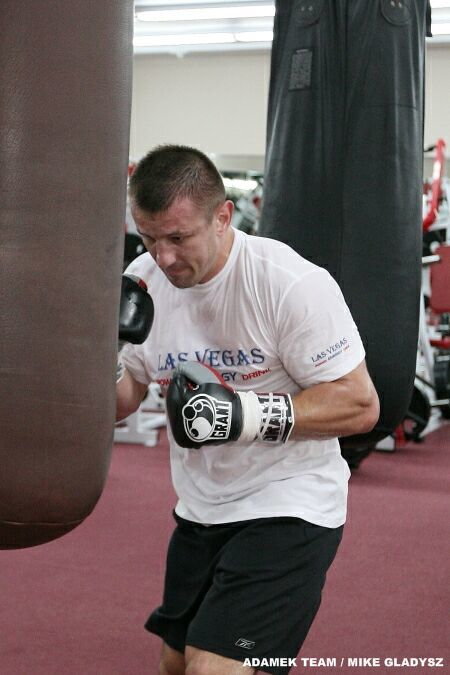 Trening medialny Tomasza Adamka