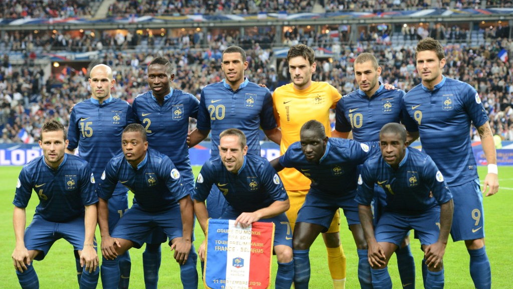 Reprezentacja Francji przed meczem z Białorusią