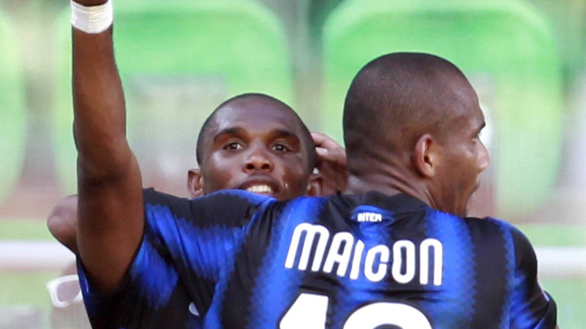 Samuel Eto'o (z lewej)  i Maicon