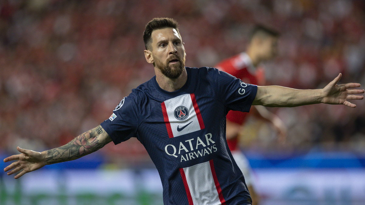 Leo Messi i jego radość po golu