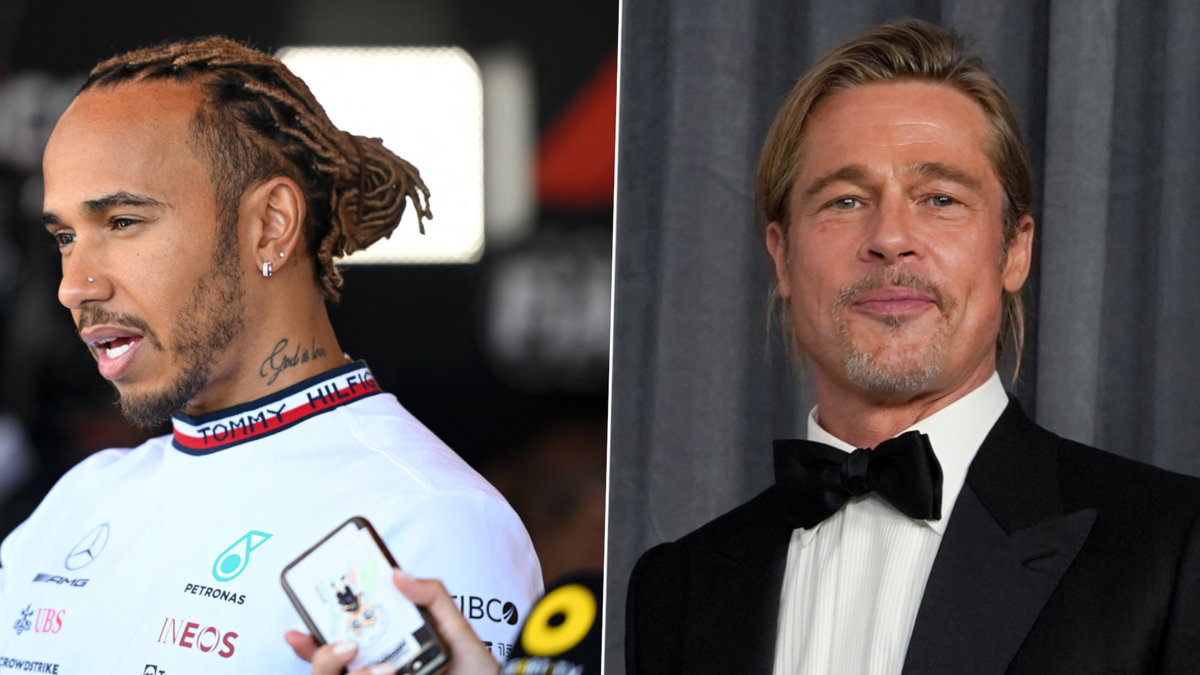 Lewis Hamilton i Brad Pitt