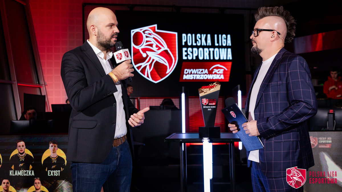 Paweł Kowalczyk prezes Polskiej Ligi Esportowej w trakcie finałów PGE DM PLE