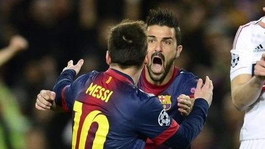 Leo Messi i David Villa