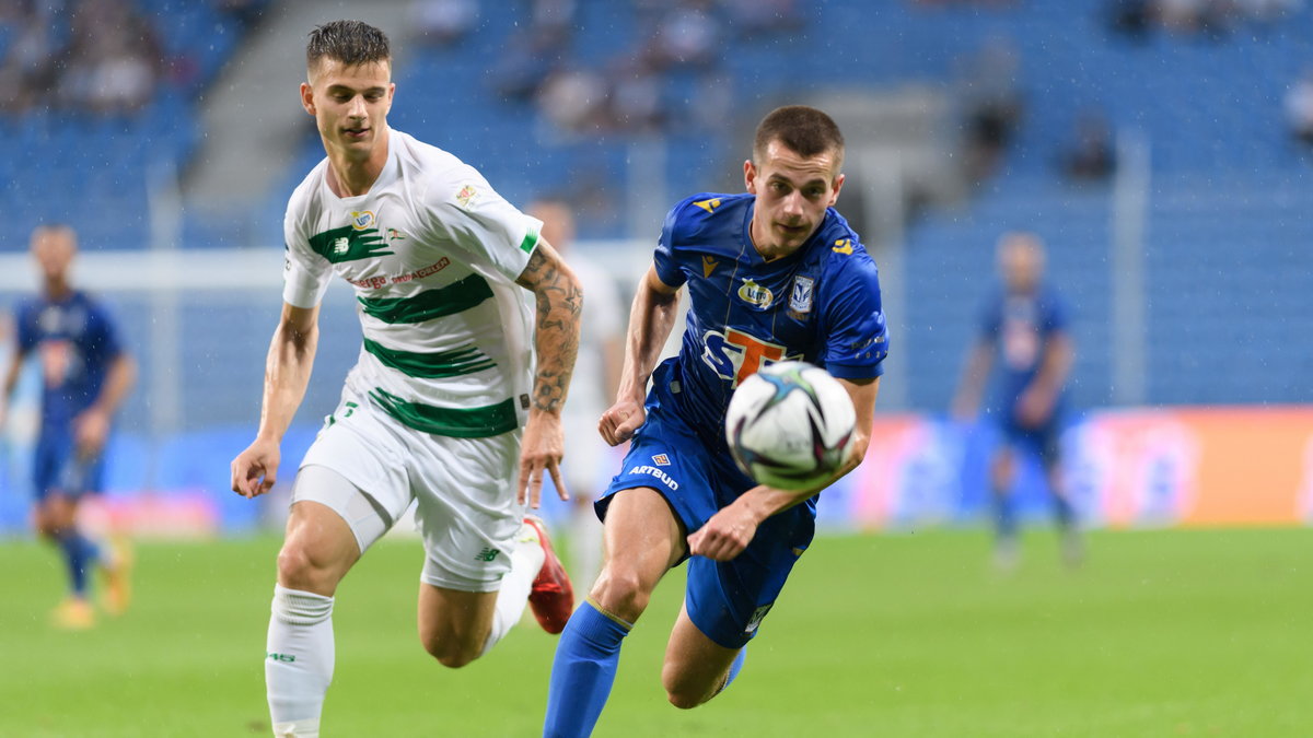 Mateusz Żukowski i Jakub Kamiński (Lech - Lechia)