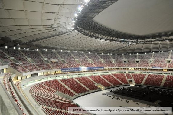 Stadion Narodowy nocą