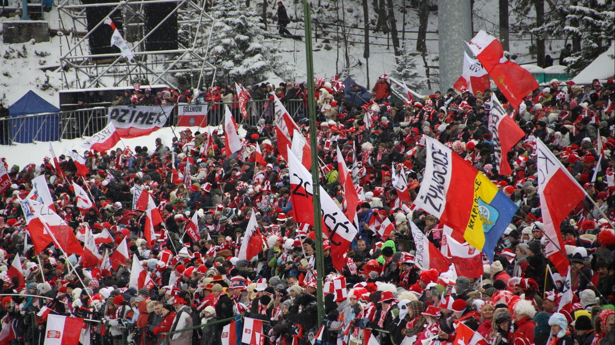 Kibice podczas Pucharu Świata Zakopane 2011