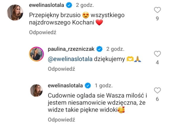 Ewelina Ślotała zareagowała pod postem Pauliny Rzeźniczak