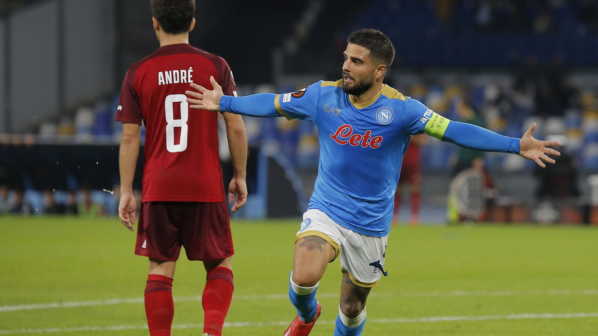 Lorenzo Insigne w meczu z Legią Warszawa