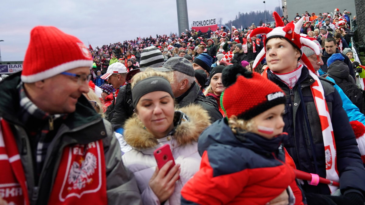 Kibice na skoczni Wisla Malinka