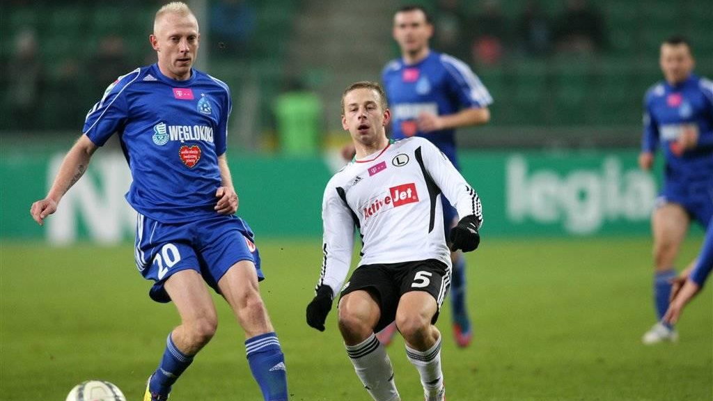 Legia Warszawa - Ruch Chorzów Marek Szyndrowski i Janusz Gol