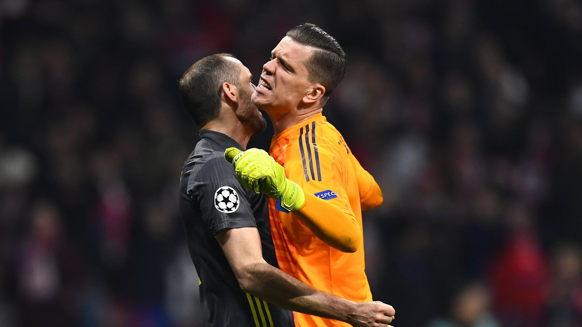 Giorgio Chiellini i Wojciech Szczęsny