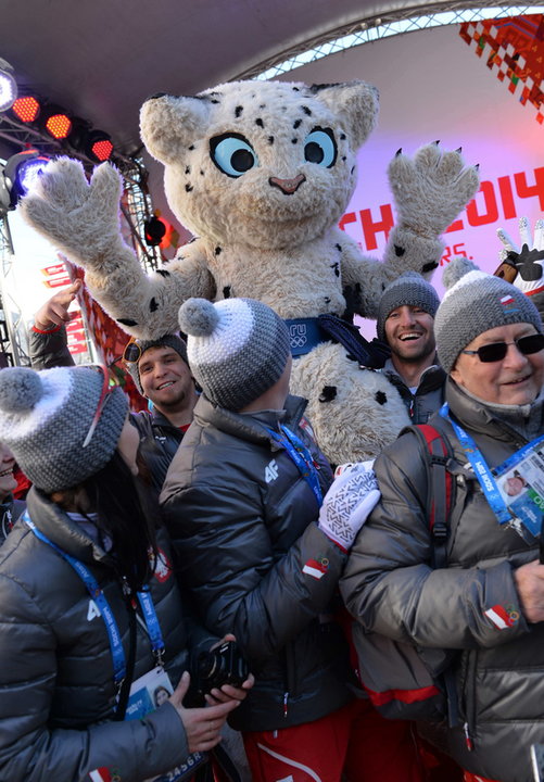 Powitanie polskich olimpijczyków w Soczi