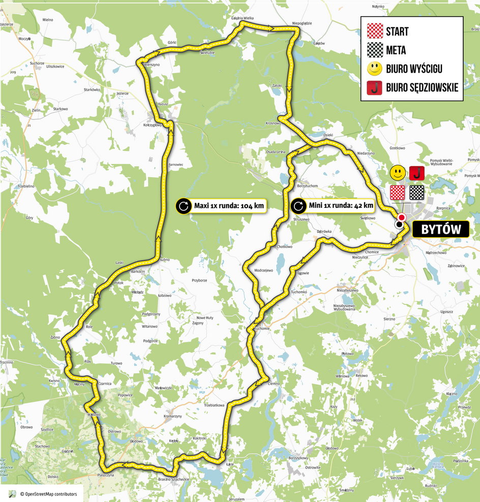 Orlen Lang Team Race - mapa