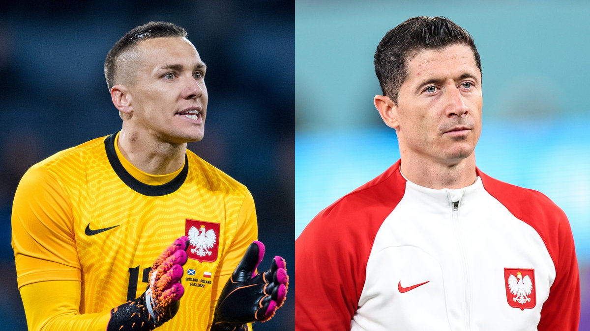 Łukasz Skorupski i Robert Lewandowski