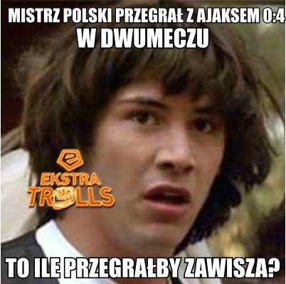 Milik pogrążył Legię - memy po meczu