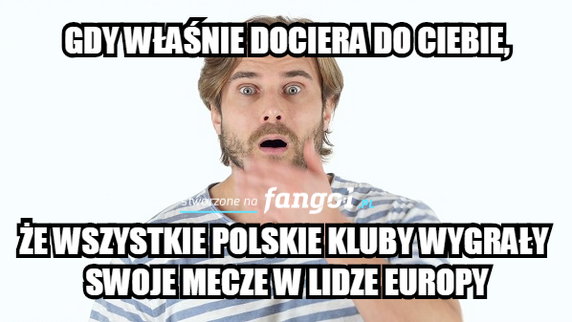 Memy po meczach polskich drużyn w eliminacjach do Ligi Europy