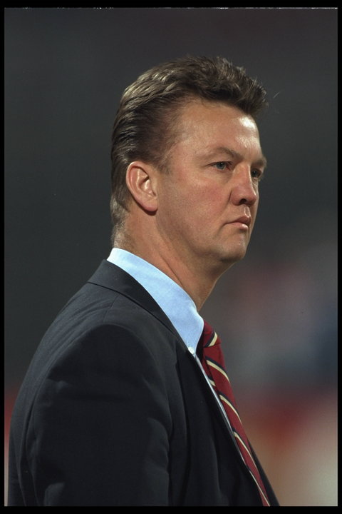 Louis van Gaal, menedżer Manchesteru United, w 1996 roku