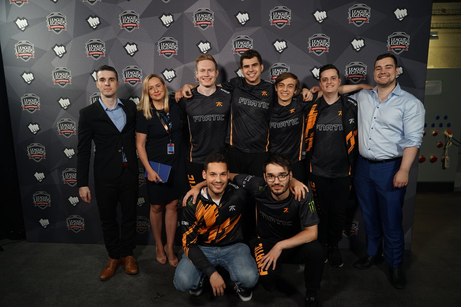 Zespół Fnatic latem 2018