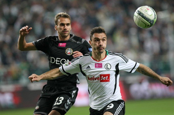 Legia - Polonia/Adam Kokoszka i Marek Saganowski