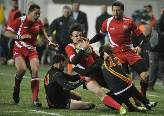 RUGBY PUCHAR EUROPY NARODÓW POLSKA BELGIA