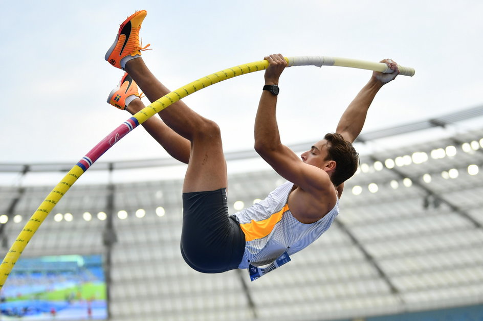 Armand Duplantis na Stadionie Śląskim w 2023 r.