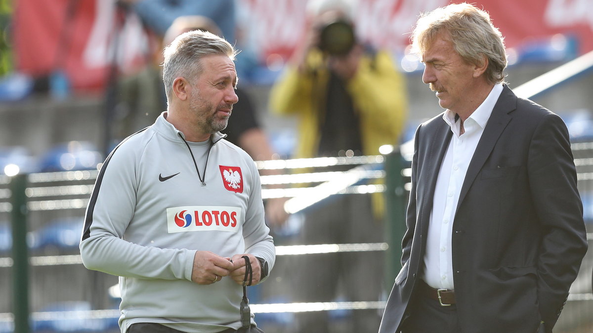 Jerzy Brzęczek i Zbigniew Boniek