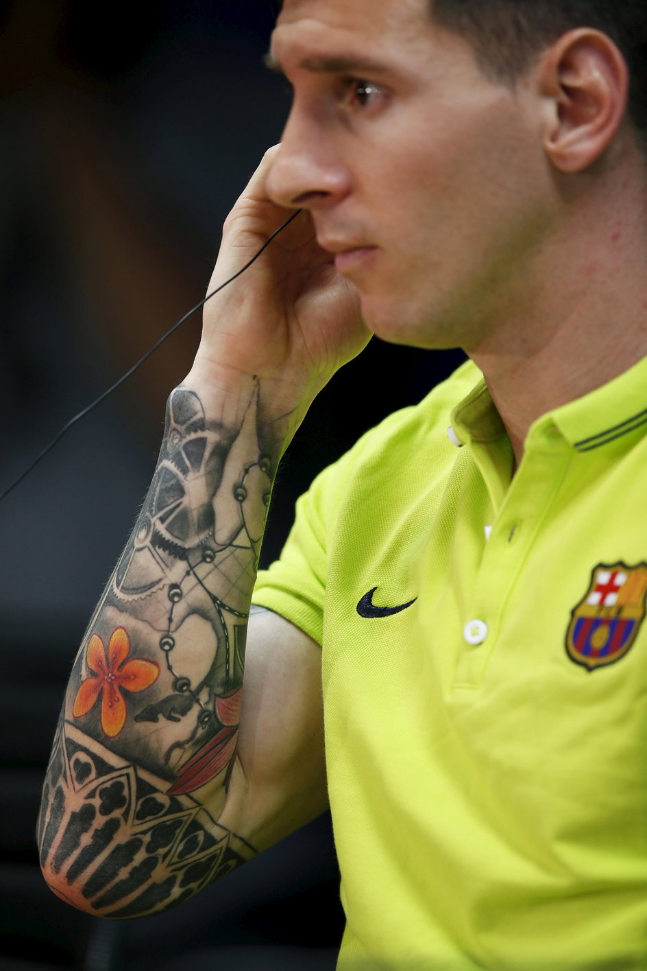 Lionel Messi i jego nowy tatuaż