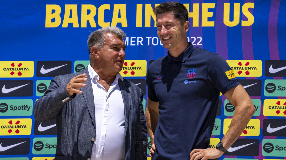 Joan Laporta i Robert Lewandowski