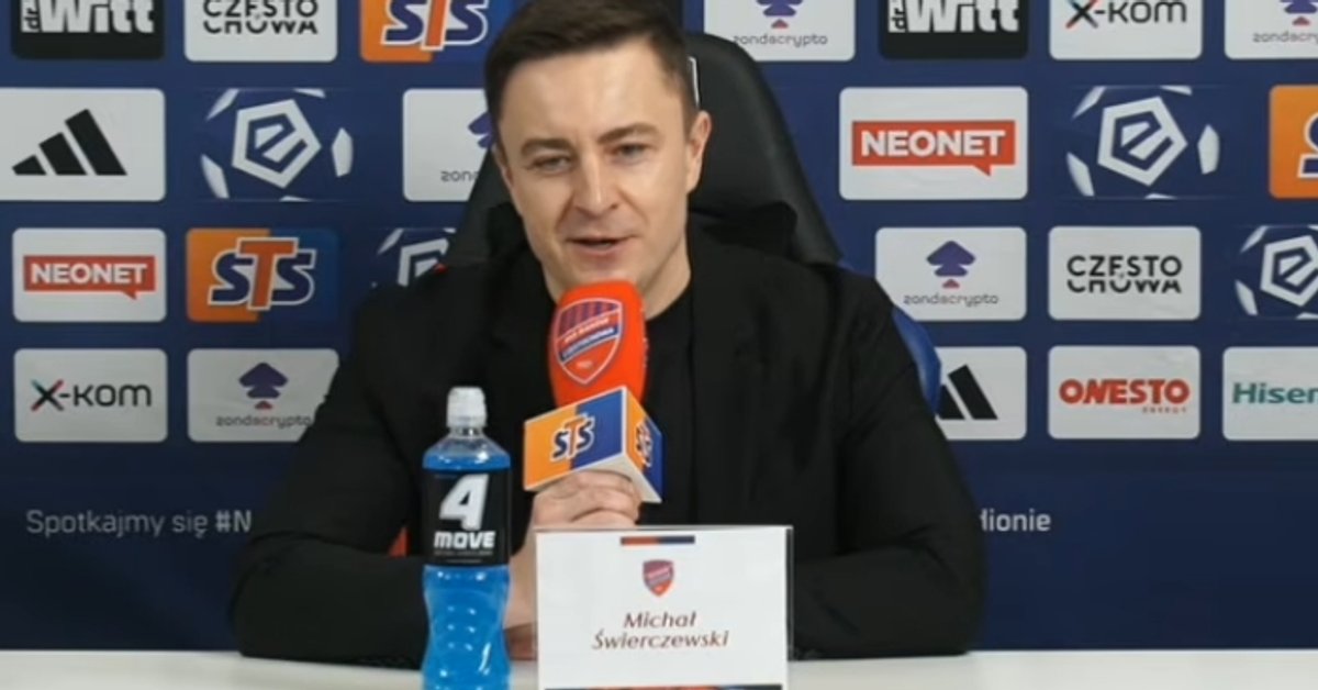 Tak właściciel Rakowa Częstochowa zaczął konferencję. "Mam kilka słów do Marka Papszuna"