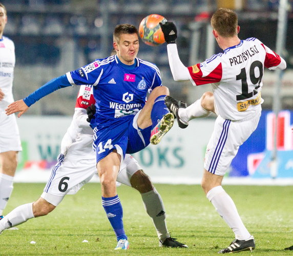 PIŁKARSKA EKSTRAKLASA RUCH CHORZÓW KONTRA GÓRNIK ZABRZE