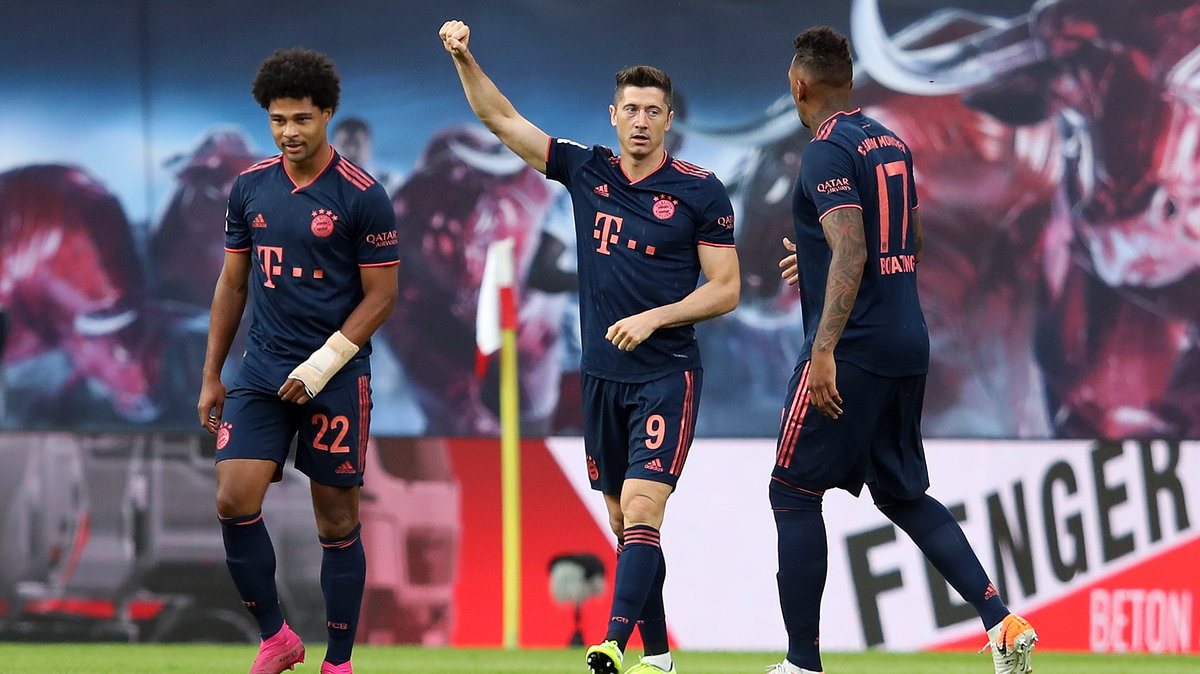 Serge Gnabry, Robert Lewandowski i Jerome Boateng (Bayern Monachium)